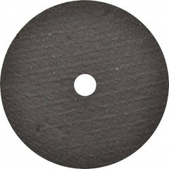 Norton - 3" 36 Grit Aluminum Oxide Cutoff Wheel - 1/16" Thick, 3/8" Arbor, 25,465 Max RPM, Use with Die Grinders - Eagle Tool & Supply