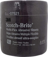 3M - 20' Long x 8" Wide Nonwoven Roll - Very Fine Grade, Purple, Aluminum Oxide - Eagle Tool & Supply