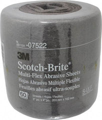 3M - 20' Long Nonwoven Roll - Very Fine Grade, Gray, Silicon Carbide - Eagle Tool & Supply
