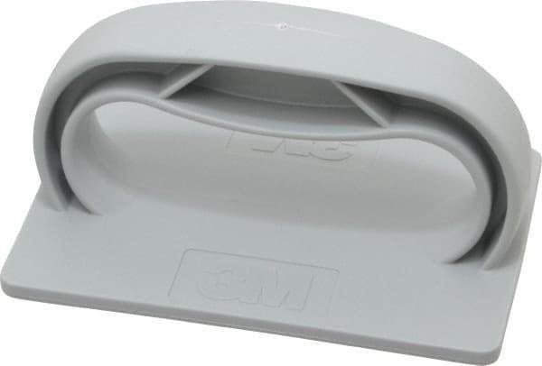3M - 3-1/2" Wide x 4-3/4" Long x 2-1/2" Thick Plastic Hand Pad Holder with Twist-Lok Attachment - Compatible with 4" x 6" Scotch-Brite - Eagle Tool & Supply
