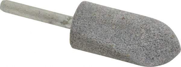 Norton - 7/8" Head Diam x 2" Thickness, A11, Pointed Tree End, Aluminum Oxide Mounted Point - Medium Grade, 60 Grit - Eagle Tool & Supply