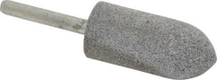 Norton - 7/8" Head Diam x 2" Thickness, A11, Pointed Tree End, Aluminum Oxide Mounted Point - Medium Grade, 60 Grit - Eagle Tool & Supply