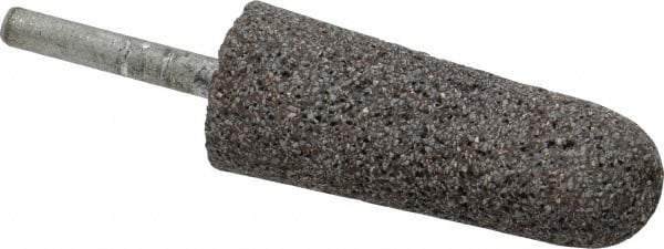 Norton - 1" Head Diam x 2-3/4" Thickness, A3, Tree End, Zirconia Alumina Mounted Point - Very Coarse Grade, 24 Grit, 15,530 RPM - Eagle Tool & Supply