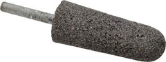 Norton - 1" Head Diam x 2-3/4" Thickness, A3, Tree End, Zirconia Alumina Mounted Point - Very Coarse Grade, 24 Grit, 15,530 RPM - Eagle Tool & Supply