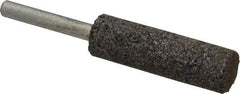 Norton - 5/8" Head Diam x 2" Thickness, W197, Cylinder End, Zirconia Alumina Mounted Point - Very Coarse Grade, 24 Grit, 24,550 RPM - Eagle Tool & Supply