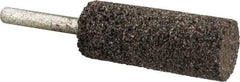 Norton - 3/4" Head Diam x 2" Thickness, W208, Cylinder End, Zirconia Alumina Mounted Point - Very Coarse Grade, 24 Grit, 22,830 RPM - Eagle Tool & Supply