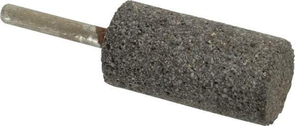 Norton - 1" Head Diam x 2" Thickness, W222, Cylinder End, Zirconia Alumina Mounted Point - Very Coarse Grade, 24 Grit, 20,250 RPM - Eagle Tool & Supply