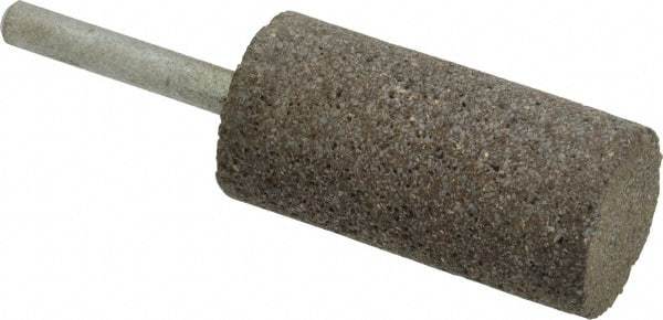 Norton - 1" Head Diam x 2" Thickness, W222, Cylinder End, Zirconia Alumina Mounted Point - Very Coarse Grade, 30 Grit, 20,250 RPM - Eagle Tool & Supply