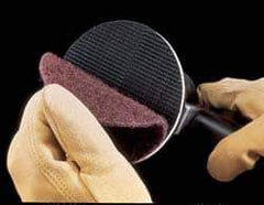 3M - 8" Diam, Silicon Carbide Hook & Loop Disc - Super Fine Grade, Nonwoven, Series SC-DH - Eagle Tool & Supply