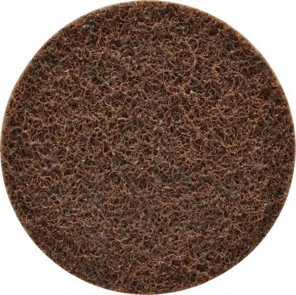 3M - 4" Diam, Aluminum Oxide Hook & Loop Disc - Coarse Grade, Nonwoven, Series SC-DH - Eagle Tool & Supply