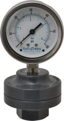 Plast-O-Matic - 60 Max psi, 2 Inch Dial Diameter, PVC Pressure Gauge Guard and Isolator - 3% Accuracy - Eagle Tool & Supply