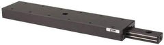 Parker - 142 Lb. Capacity, 10-32 Mount Hole, 9" Travel, Ball Bearing Slide Table - Single Axis, 10 Mounting Holes, 12" Long x 2.62" Wide x 1" High - Eagle Tool & Supply