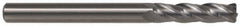 SGS - 10mm, 22mm LOC, 10mm Shank Diam, 4" OAL, 6 Flute, Solid Carbide Square End Mill - Single End, AlTiN Finish, Spiral Flute, 45° Helix, Centercutting, Right Hand Cut, Right Hand Flute, Series 57 - Eagle Tool & Supply