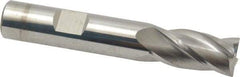 SGS - 1/2", 4 Flute, Single End, Solid Carbide, 0.015" Corner Radius End Mill - 3" OAL, 30° Helix, Right Hand Flute, 1" LOC, Right Hand Cut - Eagle Tool & Supply