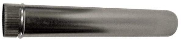 Made in USA - 3" ID, Galvanized Round Pipe - 24" Long, 26 Gage - Eagle Tool & Supply