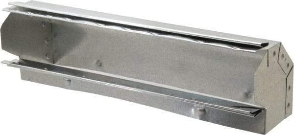 Made in USA - 2-1/4" ID Galvanized Duct Shortway 90° Stack El - 12" Long, Standard Gage, 35 Piece - Eagle Tool & Supply