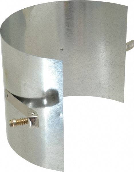 Made in USA - 4" ID Galvanized Duct Drawband - 4" Long, Standard Gage, 25 Piece - Eagle Tool & Supply