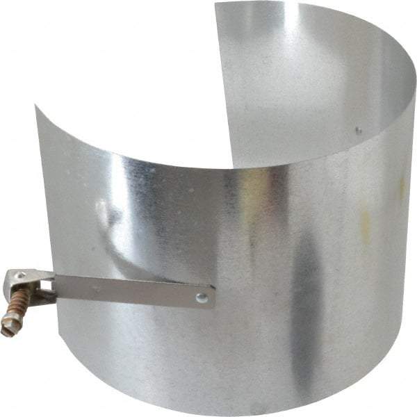 Made in USA - 5" ID Galvanized Duct Drawband - 5" Long, Standard Gage, 25 Piece - Eagle Tool & Supply