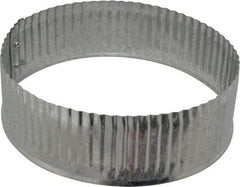 Made in USA - 6" ID Galvanized Duct Flex Connector - Standard Gage, 35 Piece - Eagle Tool & Supply