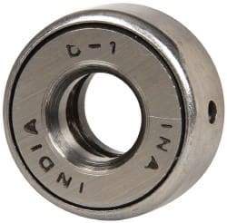 INA Bearing - 1/2" Inside x 1-7/32" Outside Diam, 9/16" Thick, Steel Ball Thrust Bearing - 5,600 Lbs. Static Capacity, 3,850 Max Pressure x Velocity - Eagle Tool & Supply