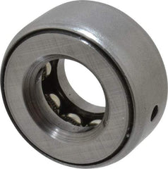 INA Bearing - 9/16" Inside x 1-7/32" Outside Diam, 9/16" Thick, Steel Ball Thrust Bearing - 5,600 Lbs. Static Capacity, 3,850 Max Pressure x Velocity - Eagle Tool & Supply