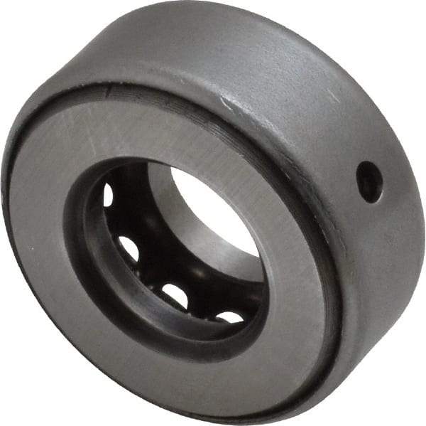 INA Bearing - 5/8" Inside x 1.344" Outside Diam, 9/16" Thick, Steel Ball Thrust Bearing - 6,700 Lbs. Static Capacity, 4,100 Max Pressure x Velocity - Eagle Tool & Supply
