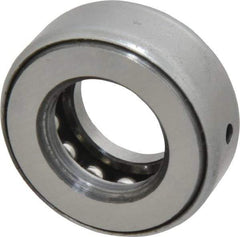 INA Bearing - 3/4" Inside x 1-15/32" Outside Diam, 9/16" Thick, Steel Ball Thrust Bearing - 7,300 Lbs. Static Capacity, 4,250 Max Pressure x Velocity - Eagle Tool & Supply