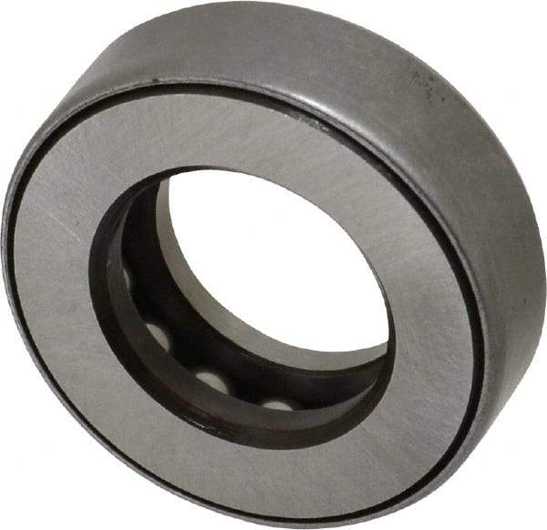 INA Bearing - 1-1/16" Inside x 1.969" Outside Diam, 5/8" Thick, Steel Ball Thrust Bearing - 13,100 Lbs. Static Capacity, 6,700 Max Pressure x Velocity - Eagle Tool & Supply