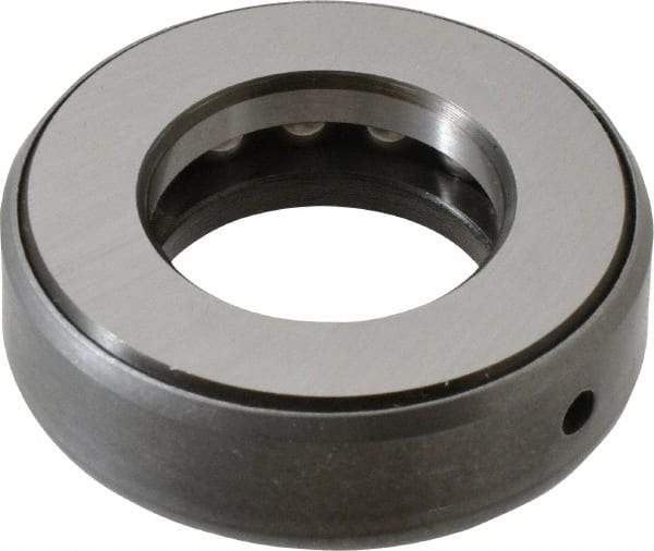 INA Bearing - 1-1/8" Inside x 2-3/32" Outside Diam, 5/8" Thick, Steel Ball Thrust Bearing - 14,000 Lbs. Static Capacity, 6,900 Max Pressure x Velocity - Eagle Tool & Supply
