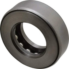 INA Bearing - 1-1/4" Inside x 2-11/32" Outside Diam, 3/4" Thick, Steel Ball Thrust Bearing - 18,800 Lbs. Static Capacity, 9,300 Max Pressure x Velocity - Eagle Tool & Supply