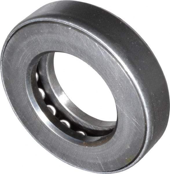 INA Bearing - 1-3/8" Inside x 2-15/32" Outside Diam, 5/8" Thick, Steel Ball Thrust Bearing - 16,600 Lbs. Static Capacity, 7,300 Max Pressure x Velocity - Eagle Tool & Supply