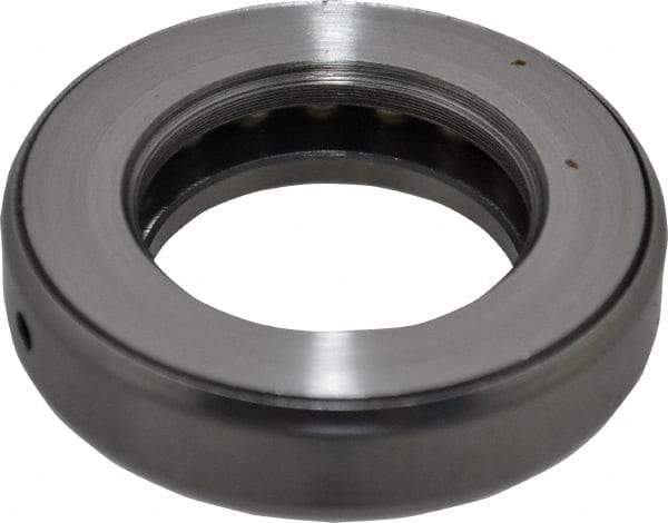 INA Bearing - 1-1/2" Inside x 2-19/32" Outside Diam, 5/8" Thick, Steel Ball Thrust Bearing - 18,300 Lbs. Static Capacity, 7,700 Max Pressure x Velocity - Eagle Tool & Supply
