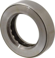 INA Bearing - 2" Inside x 3-11/32" Outside Diam, 7/8" Thick, Steel Ball Thrust Bearing - 32,500 Lbs. Static Capacity, 13,400 Max Pressure x Velocity - Eagle Tool & Supply