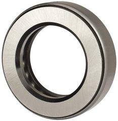 INA Bearing - 2-1/16" Inside x 3-11/32" Outside Diam, 13/16" Thick, Steel Ball Thrust Bearing - 29,000 Lbs. Static Capacity, 10,800 Max Pressure x Velocity - Eagle Tool & Supply