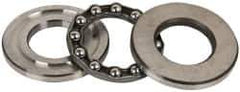 INA Bearing - 1" Inside x 1.969" Outside Diam, 5/8" Thick, Steel Ball Thrust Bearing - 6,700 Lbs. Static Capacity, 3,650 Max Pressure x Velocity - Eagle Tool & Supply