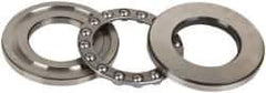 INA Bearing - 1-5/8" Inside x 2.969" Outside Diam, 13/16" Thick, Steel Ball Thrust Bearing - 14,000 Lbs. Static Capacity, 6,100 Max Pressure x Velocity - Eagle Tool & Supply