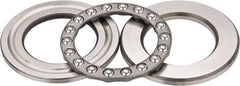 INA Bearing - 2-1/4" Inside x 3-23/32" Outside Diam, 13/16" Thick, Steel Ball Thrust Bearing - 22,600 Lbs. Static Capacity, 9,000 Max Pressure x Velocity - Eagle Tool & Supply