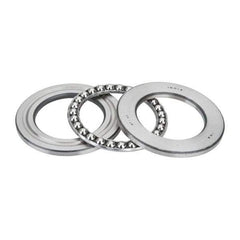 INA Bearing - 2-1/2" Inside x 3.969" Outside Diam, 13/16" Thick, Steel Ball Thrust Bearing - 27,500 Lbs. Static Capacity, 10,300 Max Pressure x Velocity - Eagle Tool & Supply