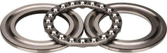 INA Bearing - 3" Inside x 4-23/32" Outside Diam, 1" Thick, Steel Ball Thrust Bearing - 44,500 Lbs. Static Capacity, 16,600 Max Pressure x Velocity - Eagle Tool & Supply