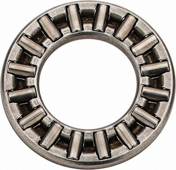 INA Bearing - 1/2" Inside x 15/16" Outside Diam, 0.078" Thick, Steel Needle Cage Thrust Bearing - Eagle Tool & Supply