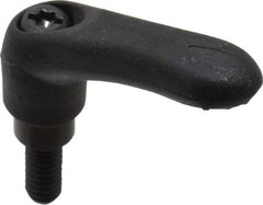 Gibraltar - 1/4-20, 0.39" Hub Diam, Thermoplastic Elastomer Adjustable Clamping Handle - 0.59" Stud Length - Eagle Tool & Supply