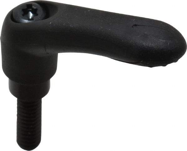 Gibraltar - 1/4-20, 0.39" Hub Diam, Thermoplastic Elastomer Adjustable Clamping Handle - 0.78" Stud Length - Eagle Tool & Supply