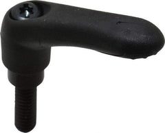 Gibraltar - 1/4-20, 0.39" Hub Diam, Thermoplastic Elastomer Adjustable Clamping Handle - 0.78" Stud Length - Eagle Tool & Supply