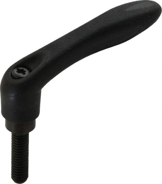 Gibraltar - 5/16-18, 0.53" Hub Diam, Thermoplastic Elastomer Adjustable Clamping Handle - 1.18" Stud Length - Eagle Tool & Supply
