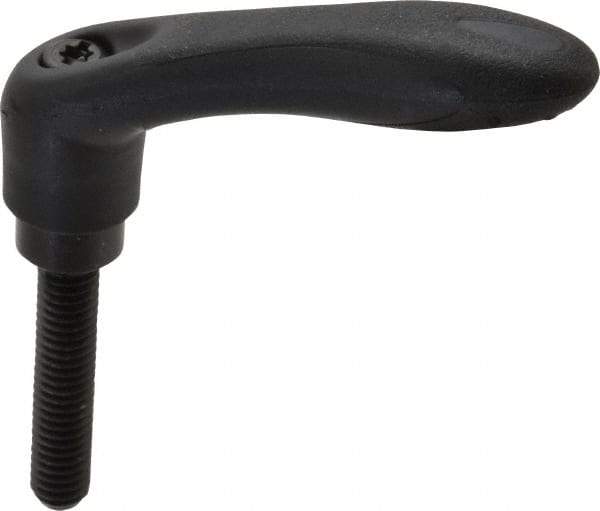 Gibraltar - 5/16-18, 0.53" Hub Diam, Thermoplastic Elastomer Adjustable Clamping Handle - 1.57" Stud Length - Eagle Tool & Supply