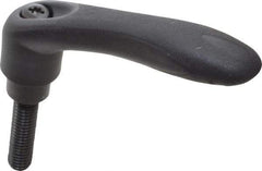 Gibraltar - 3/8-16, 0.63" Hub Diam, Thermoplastic Elastomer Adjustable Clamping Handle - 1.57" Stud Length - Eagle Tool & Supply