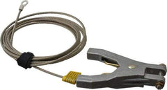 Hubbell Workplace - 19 AWG, 10 Ft., Hand Clamp, Terminal, Grounding Cable with Clamps - Noninsulated - Eagle Tool & Supply