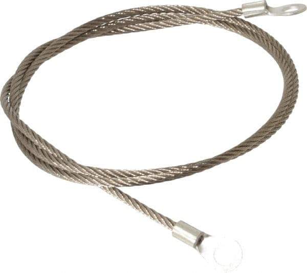 Hubbell Workplace - 19 AWG, 3 Ft., Terminal, Grounding Cable with Clamps - Noninsulated, Includes (2) 1/4 Inch Terminals - Eagle Tool & Supply