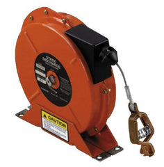 Hubbell Workplace - 1/8 Inch x 50 Ft. Stranded Cable Grounding Reel - Spring Driven Reel - Eagle Tool & Supply