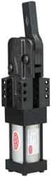 De-Sta-Co - 5,000 Lb Inner Hold Capacity, Vert Mount, Air Power Hold-Down Toggle Clamp - 3/8 NPT Port, 180° Bar Opening - Eagle Tool & Supply